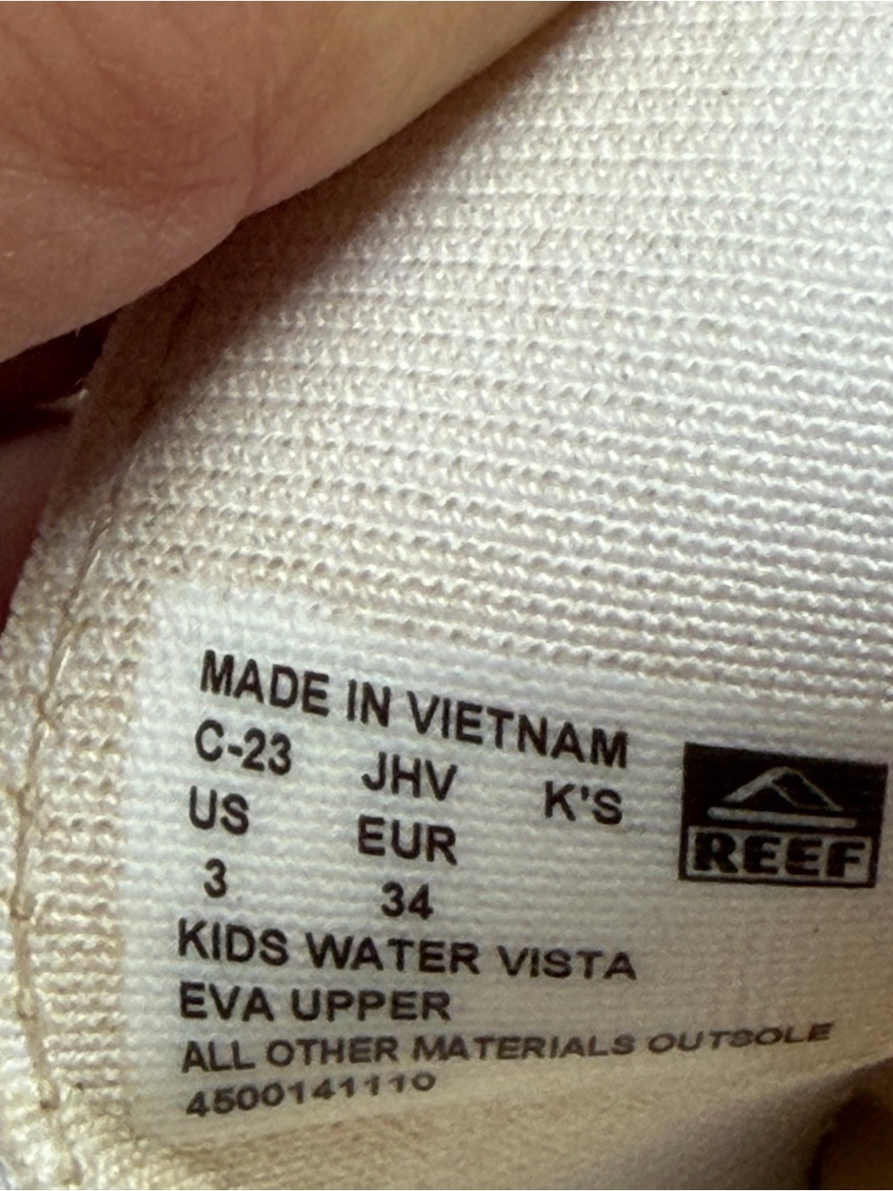 Reef Kids White Water Vista Hook Loop Sandals Size 3 Girls - Picture 11 of 11